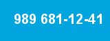 989 681-12-41 989 681-12-41